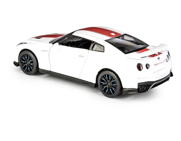 Daffi, MSZ, Nissan GT-R (R35) 50th Anniversary Edition, pojazd, model metalowy, biały, 1:32