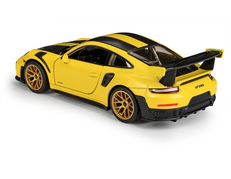 Daffi, MSZ, Porsche 911 GT2 RS WP, pojazd, model metalowy, żółty, 1:32