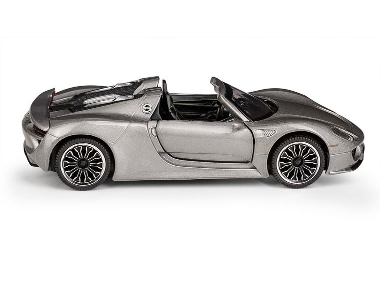 Daffi, MSZ, Porsche 918 Spyder, pojazd, model metalowy, szary, 1:32