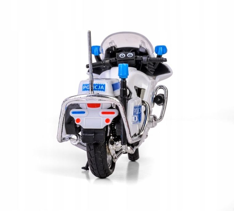 Daffi, Policja, motocykl, model pojazdu, model metalowy, 1:18