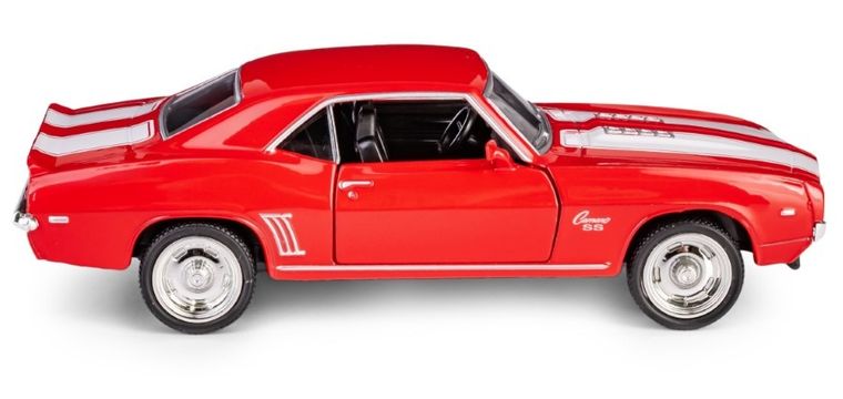 Daffi, RMZ City, Chevrolet Camaro 1969, pojazd, model metalowy, czerwony, 1:36
