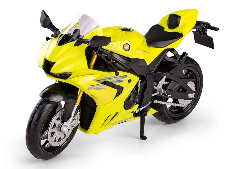 Daffi, RMZ City, Honda CBR1000RR-R Fireblade 2020, motocykl, model metalowy, 1:12, żółty
