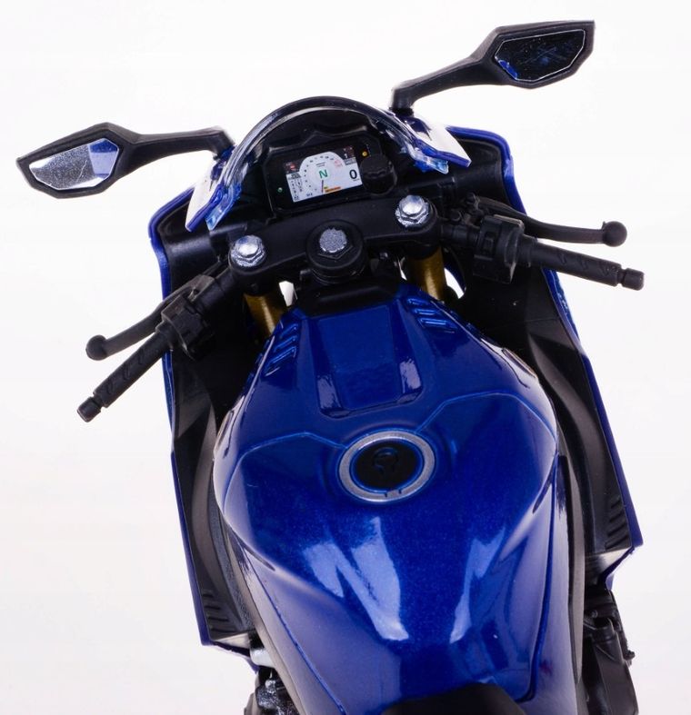 Daffi, RMZ City, Honda CBR1000RR-R Fireblade, motocykl, model metalowy, niebieski, skala 1:12