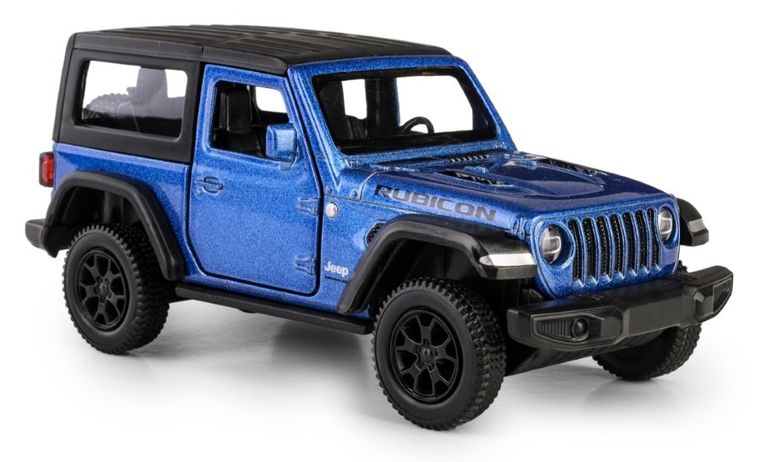 Daffi, RMZ City, Jeep Wrangler Rubicon 2021, Hard Top, pojazd, model metalowy, niebieski, 1:35