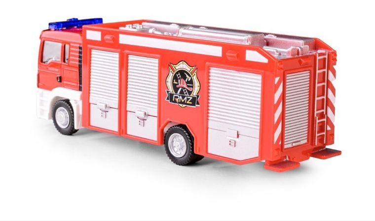 Daffi, RMZ City Junior, Scania wóz strażacki, pojazd, model metalowy, 1:64