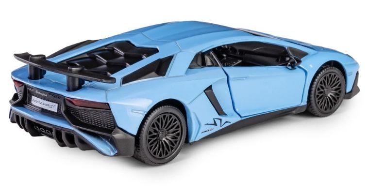 Daffi, RMZ City, Lamborghini Aventador LP750-4 Superveloce, pojazd, model metalowy, niebieski, 1:32