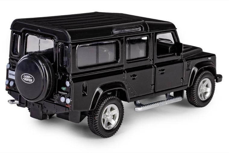Daffi, RMZ City, Land Rover Defender 110, pojazd, model metalowy, czarny, 1:35
