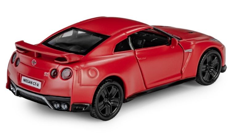 Daffi, RMZ City, Nissan GT-R, pojazd, model metalowy, czerwony matowy, 1:32
