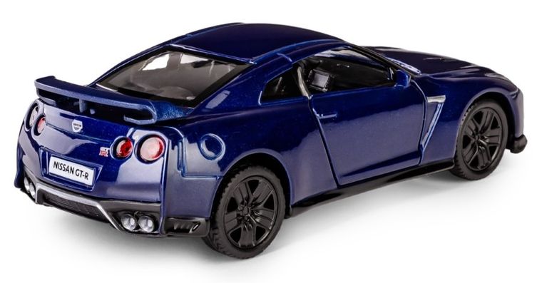 Daffi, RMZ City, Nissan GT-R R35 2017, pojazd, model metalowy, niebieski, 1:38
