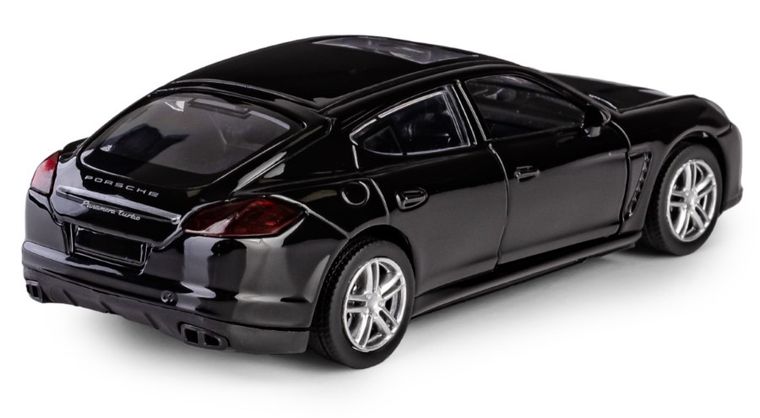 Daffi, RMZ City, Porsche Panamera Turbo, pojazd, model metalowy, czarny, 1:42