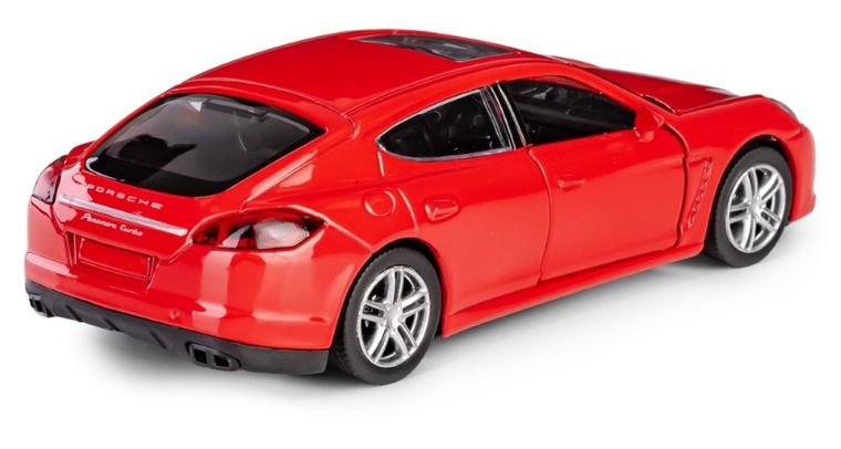 Daffi, RMZ City, Porsche Panamera Turbo, pojazd, model metalowy, czerwony, 1:32