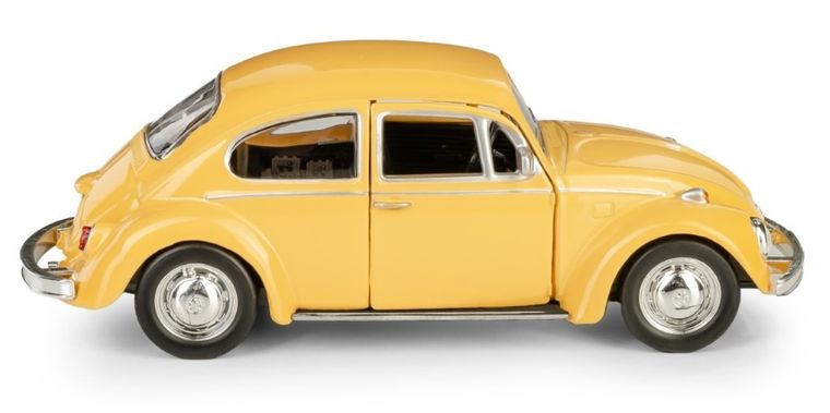 Daffi, RMZ City, Volkswagen Beetle 1967, pojazd, model metalowy, żółty, 1:32