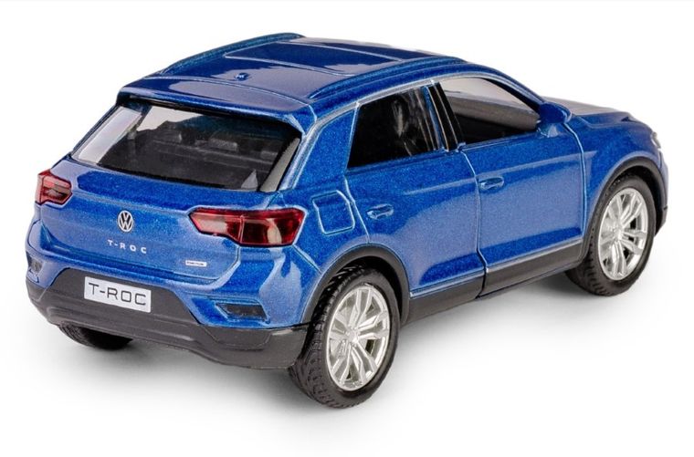 Daffi, RMZ City, Volkswagen T-Rock, pojazd, model metalowy, niebieski, 1:32