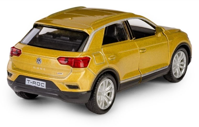 Daffi, RMZ City, Volkswagen T-Rock, pojazd, model metalowy, złoty, 1:32