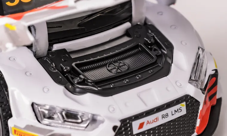 Daffi, RMZ Hobby, Audi R8 LMS GT3 FIA GT #30, pojazd, interaktywny model metalowy, 1:32