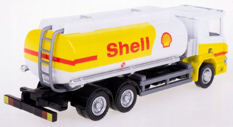 Daffi, Scania Shell, cysterna krótka, pojazd, model metalowy, 1:64