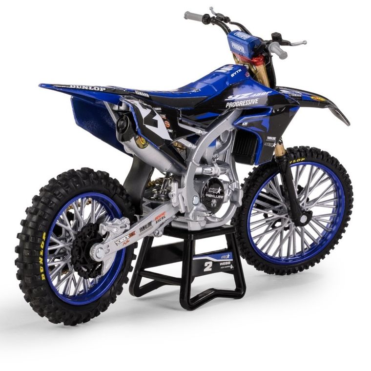 Daffi, Yamaha YZ450F Star Racing Team Bike 2022 Rider: Cooper Webb No.2, motocykl, model metalowy, 1:12