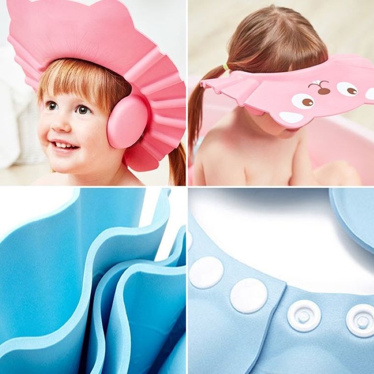 Daszek do mycia głowy dla dzieci, niebieski