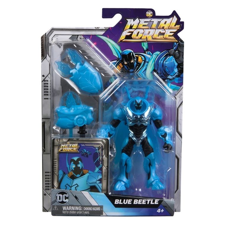 DC Comics, Metal Force, Blue Beetle, figurka akcji z akcesoriami