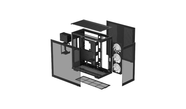 Deepcool, obudowa komputerowa, CH780 Black