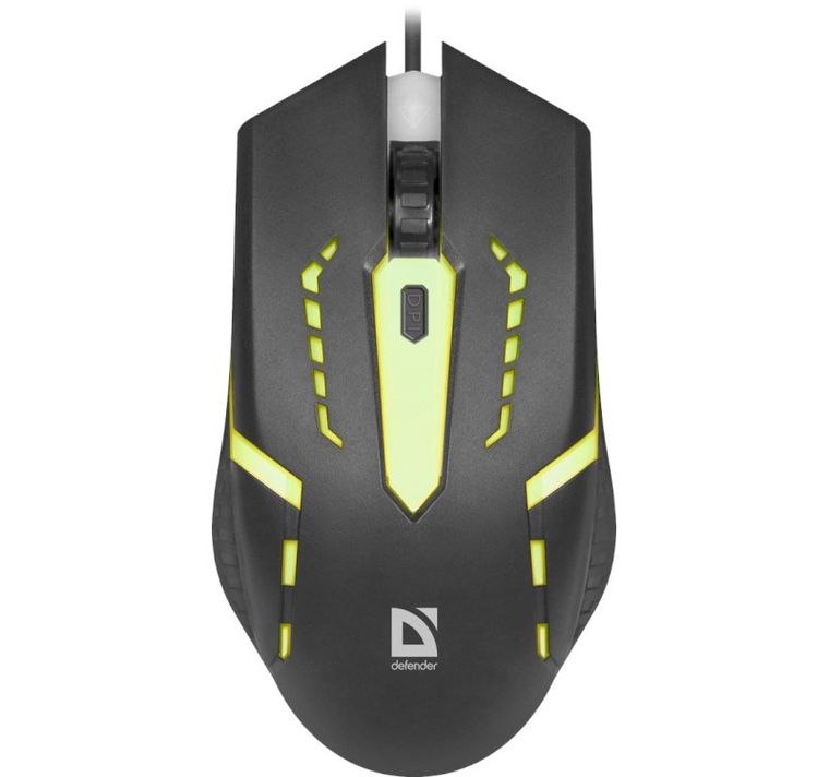 Defender, mysz przewodowa, Flash Optic LED, 1200 dpi