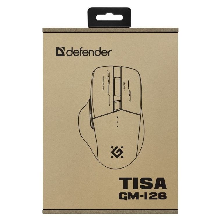 Defender, Tisa RF+BT, mysz, optic, 1600dpi, 6P, biała, GM-126