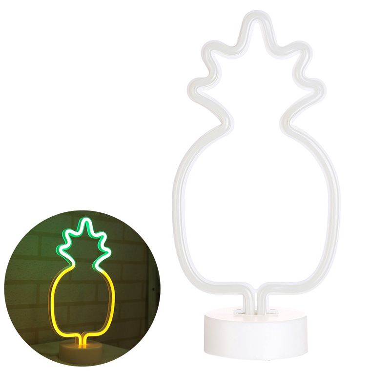 Dekoracyjna lampka neonowa LED, ananas