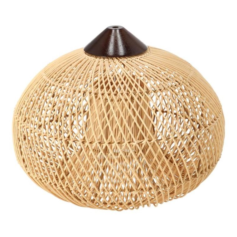 Dekoracyjna, rattanowa lampa wisząca, naturalny kolor, 40 cm
