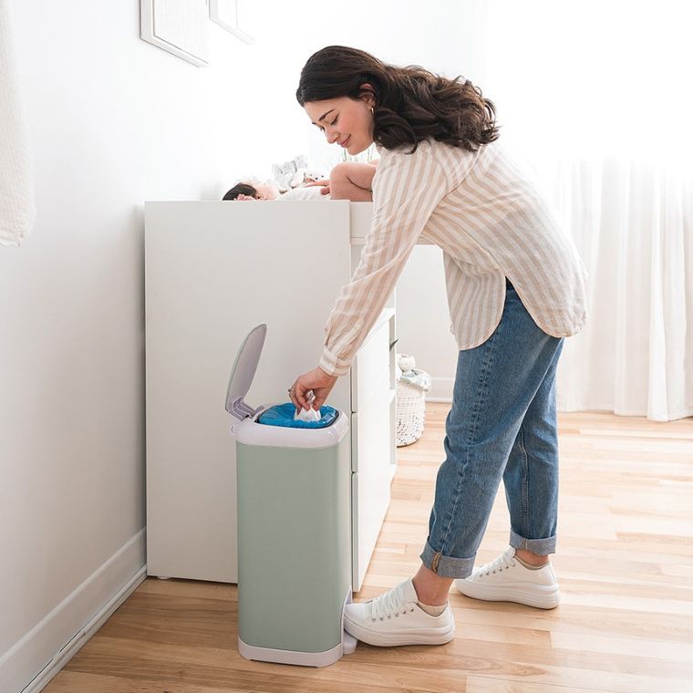 Diaper Genie, Select, kosz na zużyte pieluchy + 1 wkład XL, miętowy