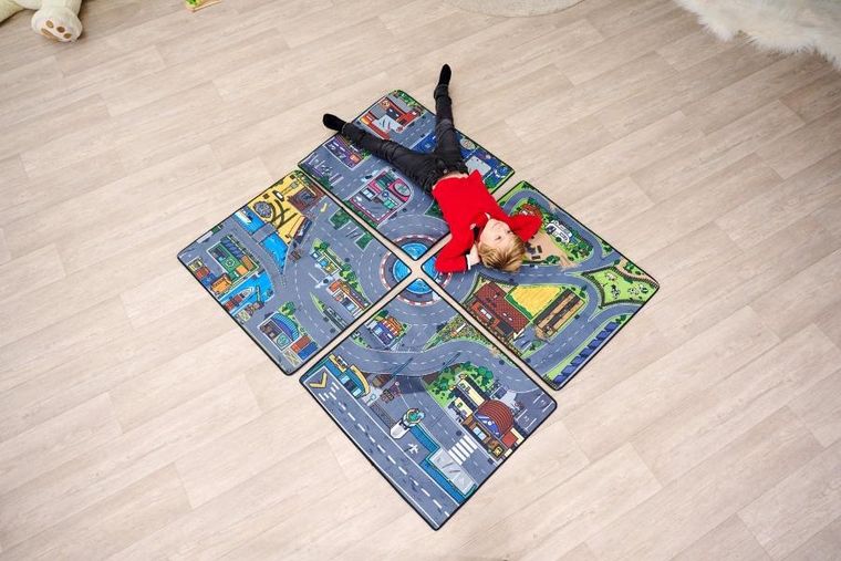 Dickie, City, pojazd, mata z torem i akcesoria drogowe, 1 szt.