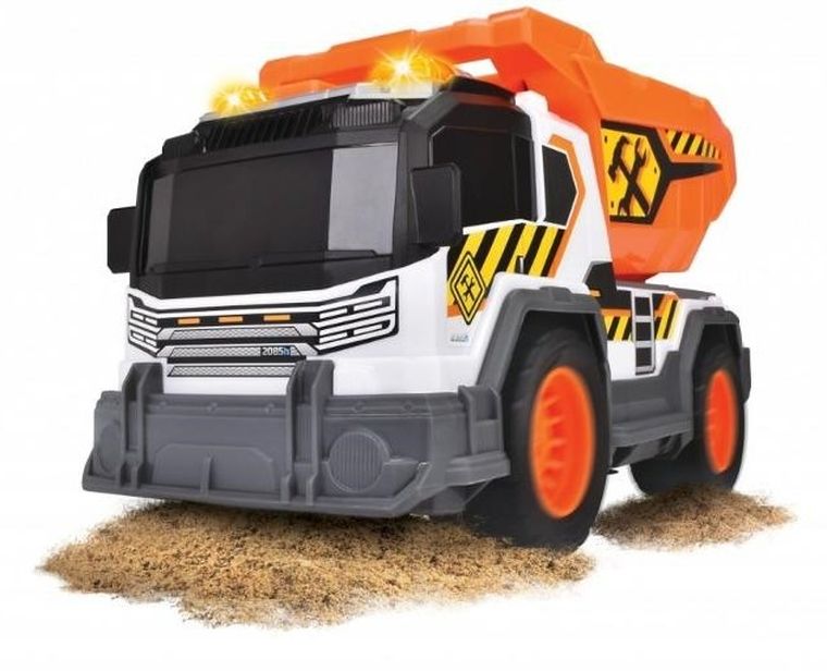 Dickie, wywrotka, pojazd budowlany, światło i dźwięk, 30 cm