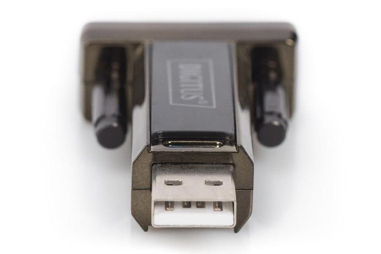 Digitus, adapter, DA-70156, USB M - RS-232 M, czarny