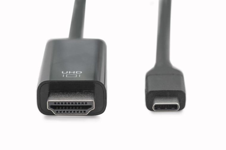 Digitus, kabel, USB C/HDMI M/M 3.1 4K60HZ, 5m, czarny