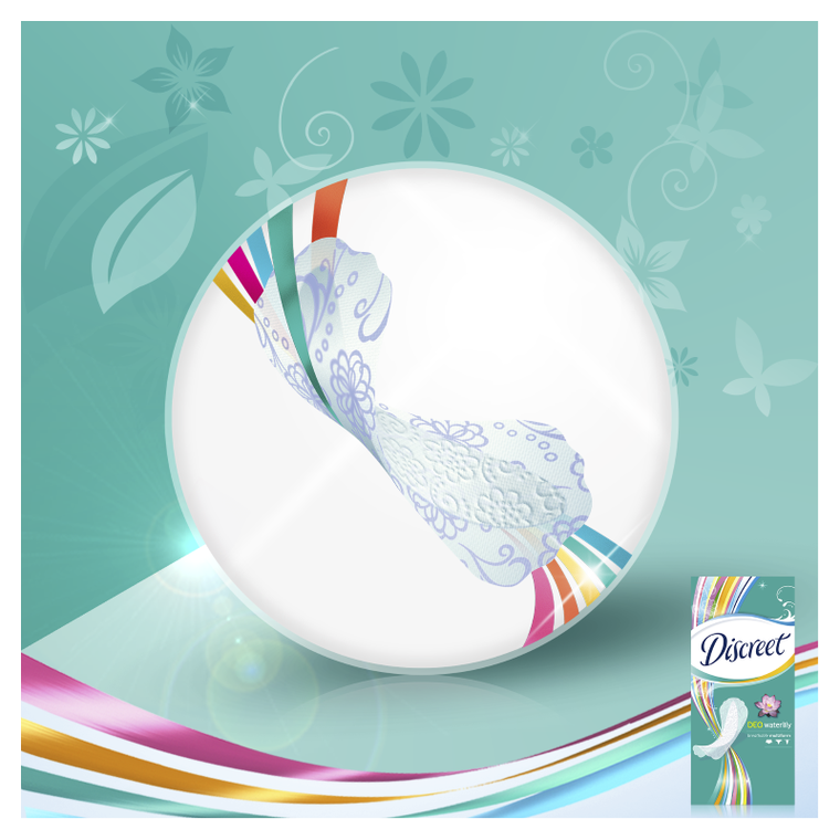 Discreet, Waterlily Multiform, oddychające wkładki higieniczne, 20 szt.