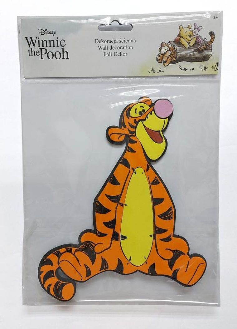 Disney, Kubuś Puchatek, dekoracja ścienna, siedzący Tygrysek