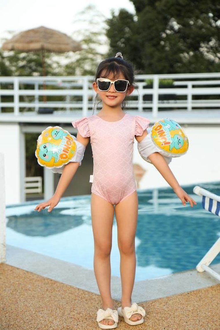 Dmuchane rękawki do pływania, dinozaur