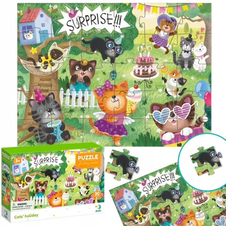 Dodo, Cat's holiday, puzzle, 30 elementów