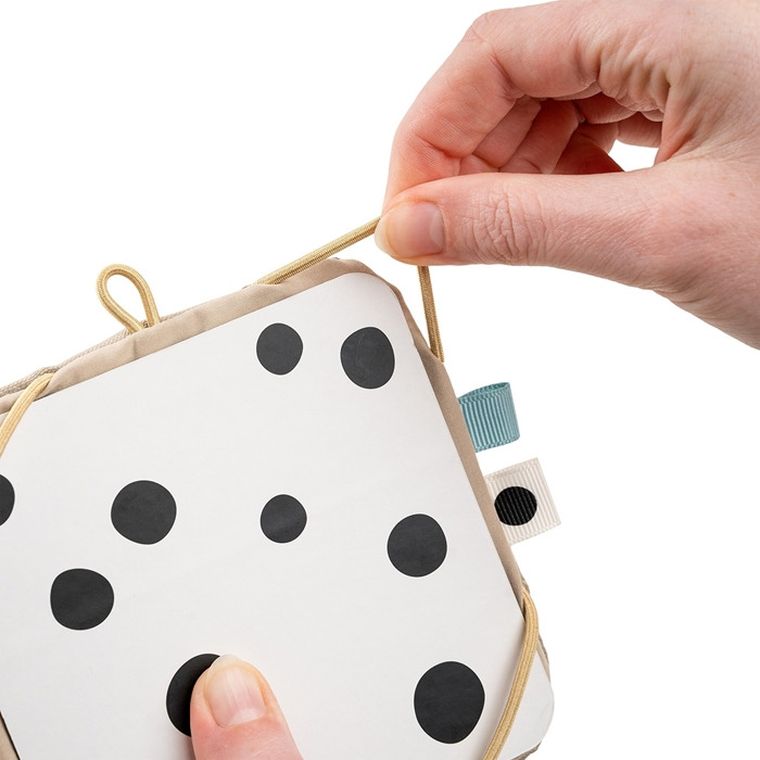 Done by Deer, Deer Friends, uchwyt na karty kontrastowe, sand