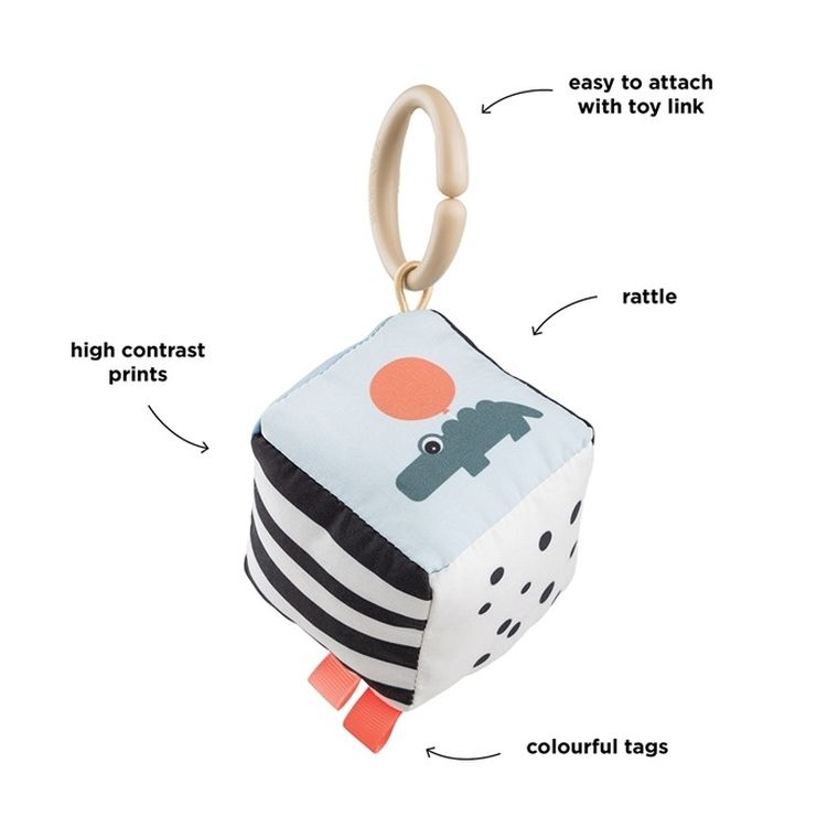 Done by Deer, Happy Clouds, kostka zawieszka kontrastowa