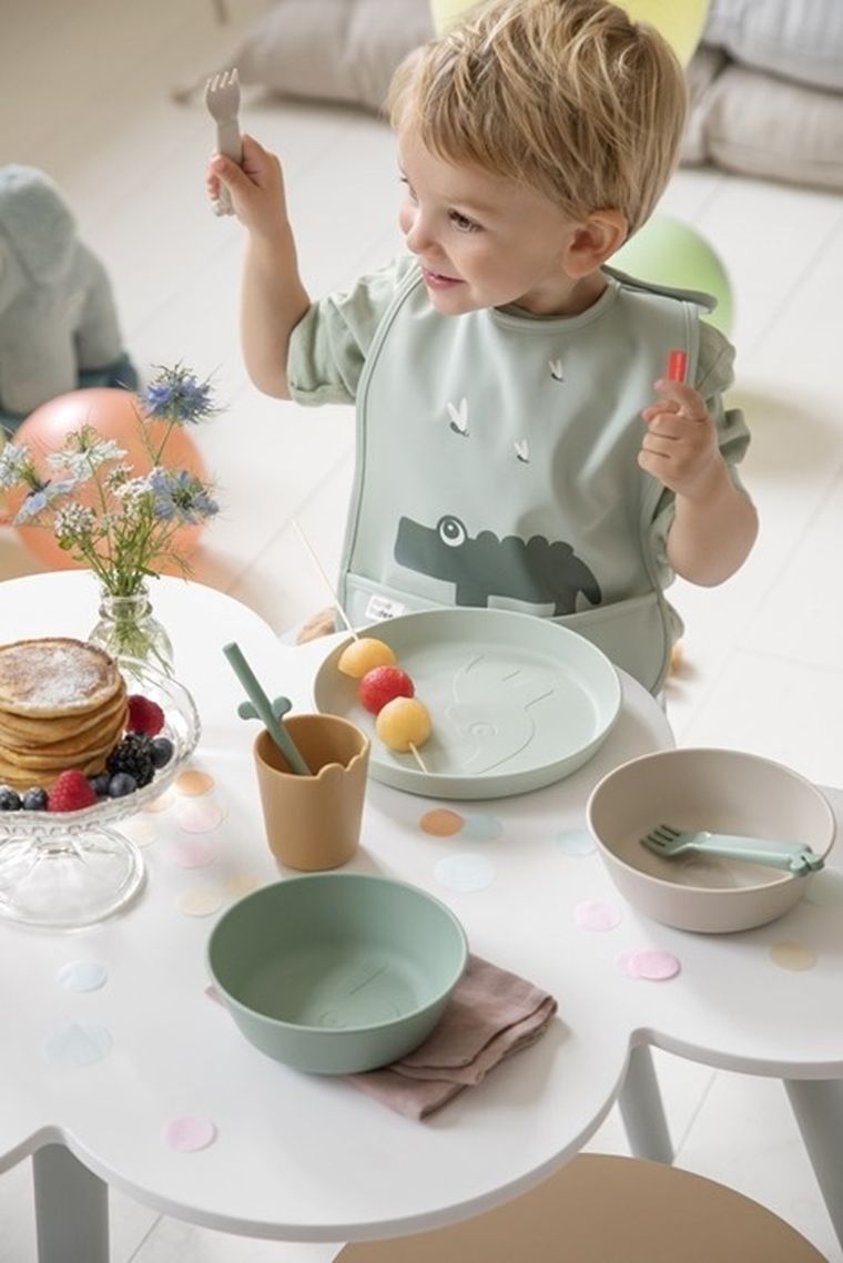 Done By Deer, Kiddish, Croco, kubek dla dziecka, mustard