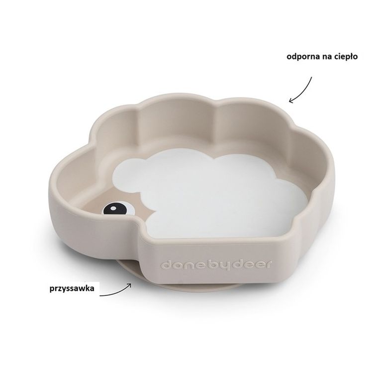 Done by Deer, Owieczka Sheepy, miska z przyssawką, stick&stay, sand