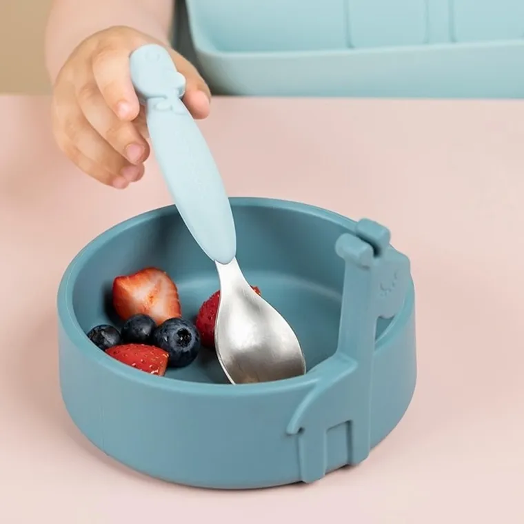 Done by Deer, Peekaboo, zestaw obiadowy, blue