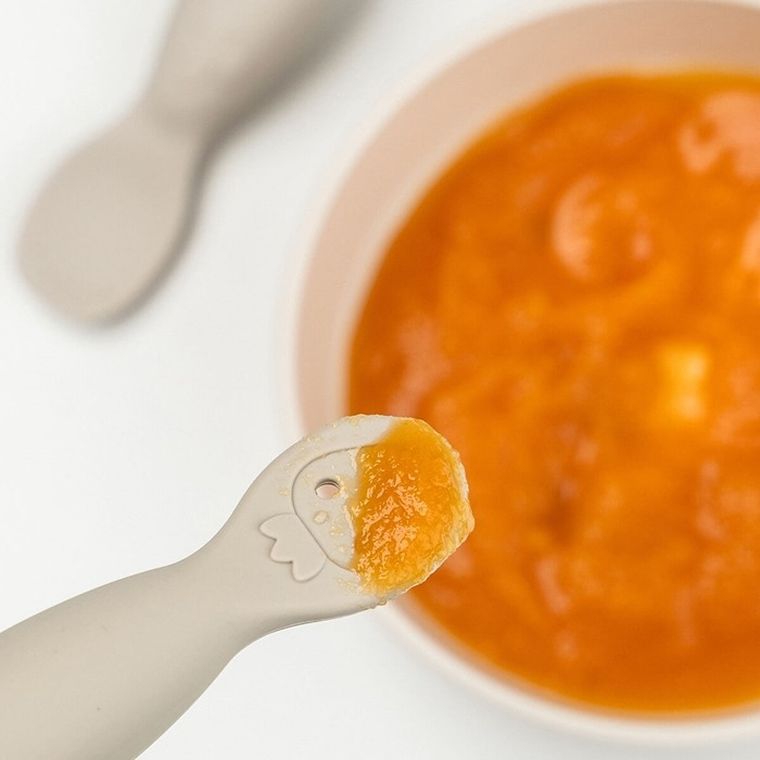 Done by Deer, Tiny Farm, zestaw łyżeczek do nauki jedzenia, powder