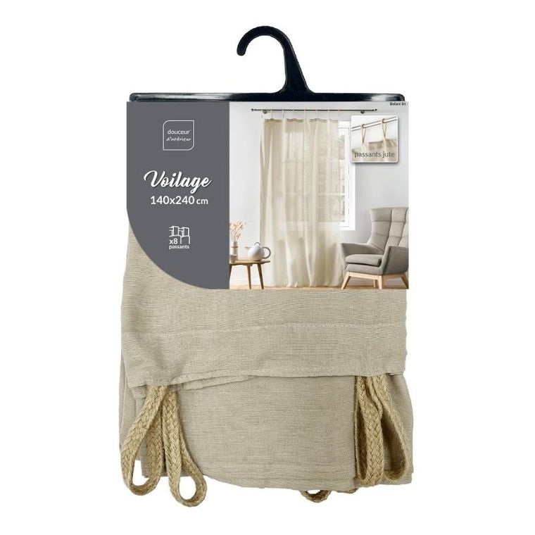 Douceur d'intérieur, firana na jutowych szelkach, Belani, 140-240 cm