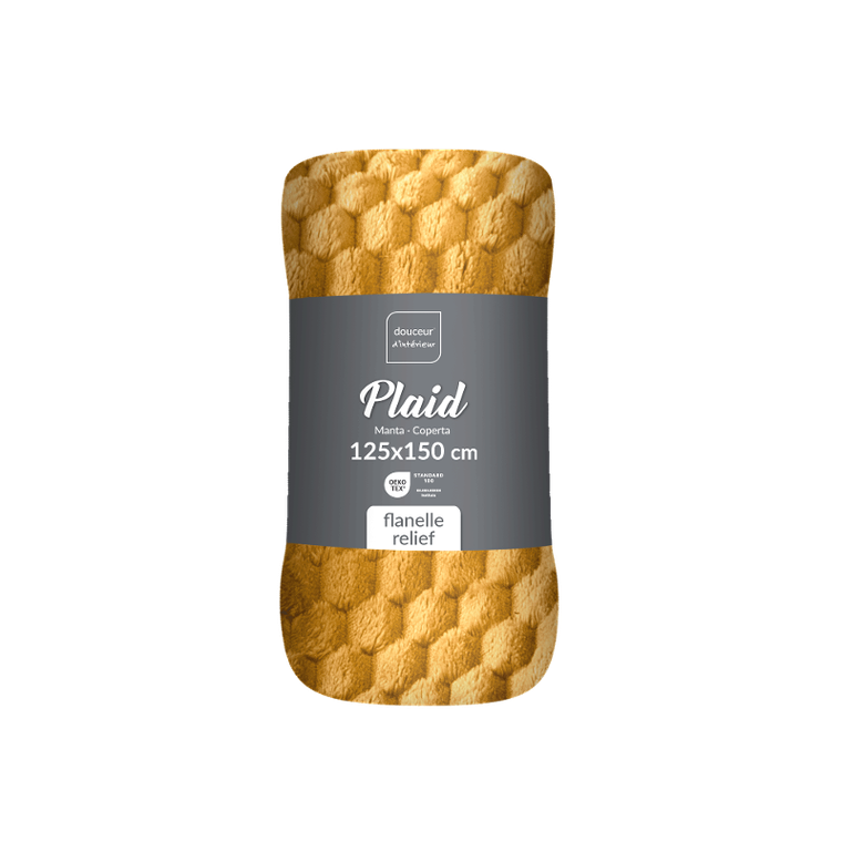 Douceur D'intérieur, Frosty, narzuta flanelowa, 125-150 cm