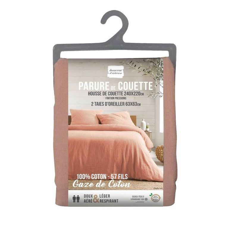 Douceur d'intérieur, komplet muślinowej pościeli, Angelia, 240-220 cm