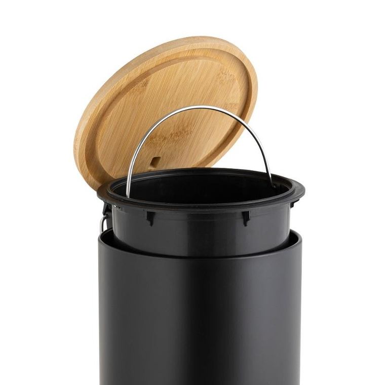 Douceur d'intérieur, kosz na śmieci z cichym domykaniem, bambus, 3 l, Mobelle