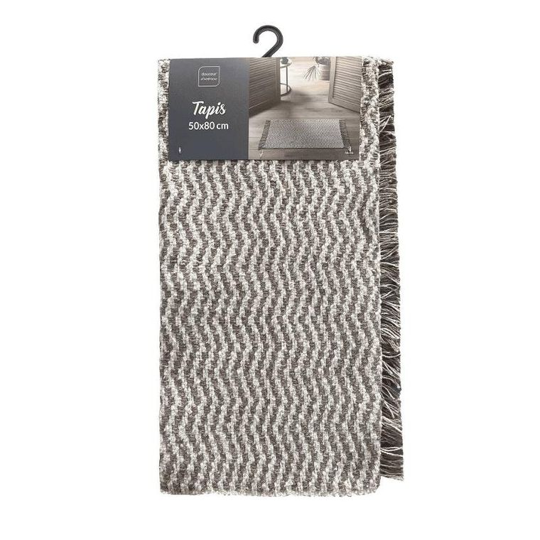 Douceur d'intérieur, pleciony dywanik z frędzlami, Alessia, 50-80 cm