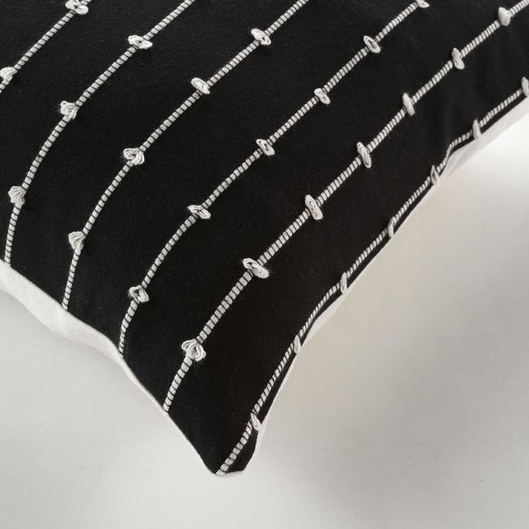 Douceur d'intérieur, poduszka dekoracyjna, Linechic, bawełna z recyklingu, 45-45 cm