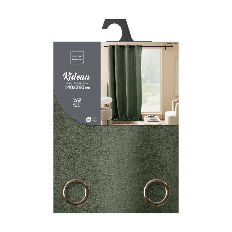 Douceur D'intérieur, Winona, zasłona z przelotkami, 140-260 cm